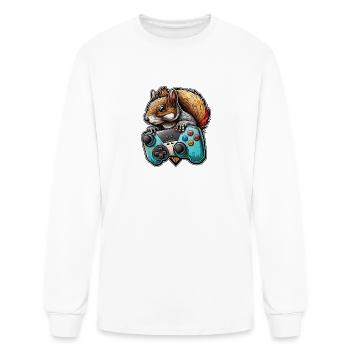 squirell games ps five - Men's Long Sleeve T-Shirt - white - Front