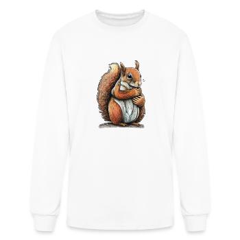 squirell hug - Men's Long Sleeve T-Shirt - white - Front
