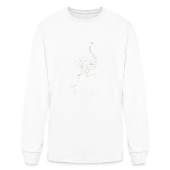 Allegedly Ostrich Flightless Ostrich Bird Lover - Men's Long Sleeve T-Shirt - white - Front