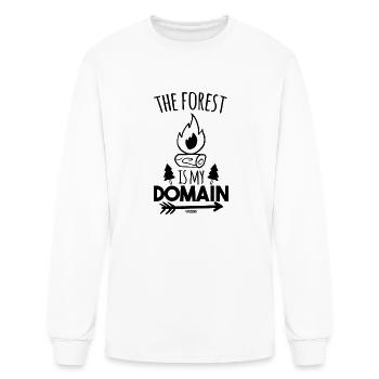 Forest campfire forest road - Men's Long Sleeve T-Shirt - white - Front