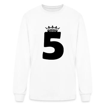 5 Couronne - T-shirt à manches longues Homme - blanc - Devant