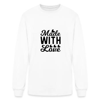 Made With Love - Men's Long Sleeve T-Shirt - white - Front
