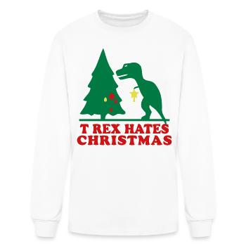 T-Rex - Men's Long Sleeve T-Shirt - white - Front