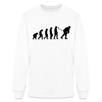 Roller hockey skates balls Inline-Skating Skater - Men's Long Sleeve T-Shirt - white - Front