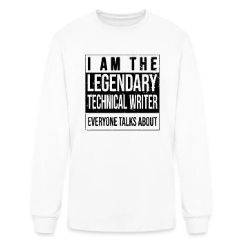 Technical-Writing Birthday born Technical-Writer - Men's Long Sleeve T-Shirt - white - Front