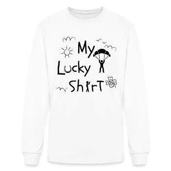 Parachuting, SKYDIVE SKYDIVING SKYDIVER, FUNNY - Men's Long Sleeve T-Shirt - white - Front