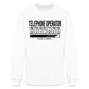 Retirement - Retired Telephone-Operator - Men's Long Sleeve T-Shirt - white - Front