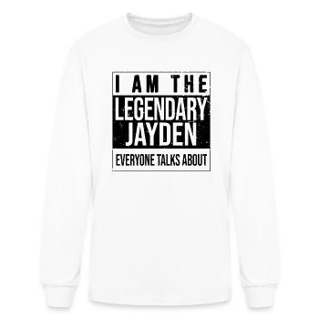 I am the legendary shirt, gift idea for Jayden - Men's Long Sleeve T-Shirt - white - Front