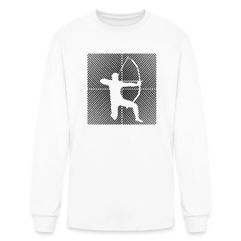 Archer Arrow and bow sports Archery - Men's Long Sleeve T-Shirt - white - Front