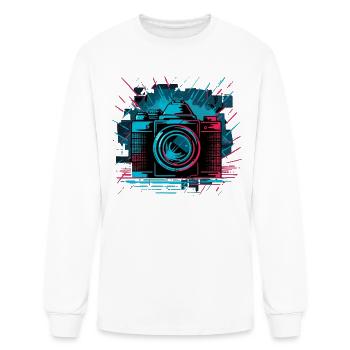 Retro Camera Enthusiast Snapshot - Men's Long Sleeve T-Shirt - white - Front