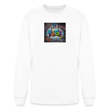 Hugo Graffiti Burst - Men's Long Sleeve T-Shirt - white - Front