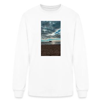 Azure Shore Dusk - Men's Long Sleeve T-Shirt - white - Front