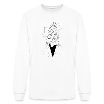 Art de la glace - T-shirt à manches longues Homme - blanc - Devant