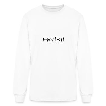Football - Men's Long Sleeve T-Shirt - white - Front
