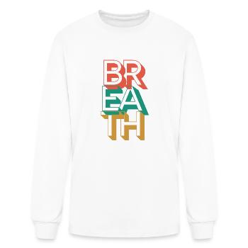 Retro Breath - Men's Long Sleeve T-Shirt - white - Front