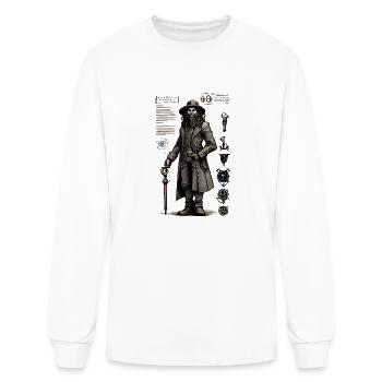 Character Sheet - Men's Long Sleeve T-Shirt - white - Front