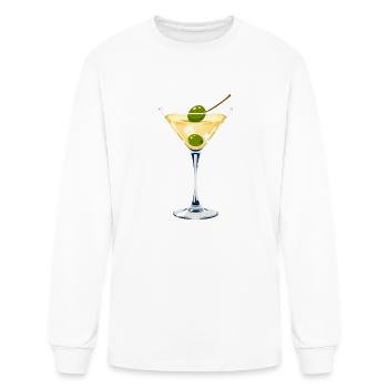 Olives and Martinis - Men's Long Sleeve T-Shirt - white - Front