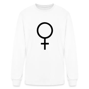 female symbol - Men's Long Sleeve T-Shirt - white - Front