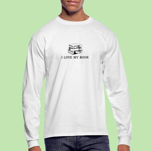 I love my book t-shirt - Men's Long Sleeve T-Shirt