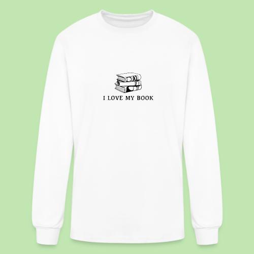 I love my book t-shirt - Men's Long Sleeve T-Shirt