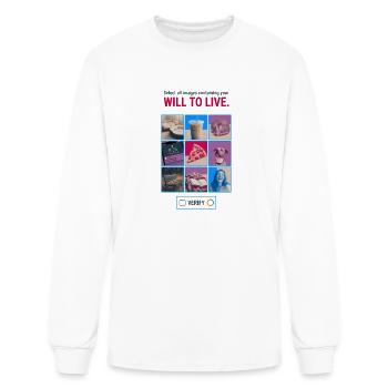 Will-To-Live - Men's Long Sleeve T-Shirt - white - Front