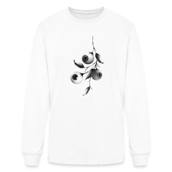 Eyeball Berries Noir - Men's Long Sleeve T-Shirt - white - Front