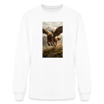 Rider on Majestic Eagle - Men's Long Sleeve T-Shirt - white - Front