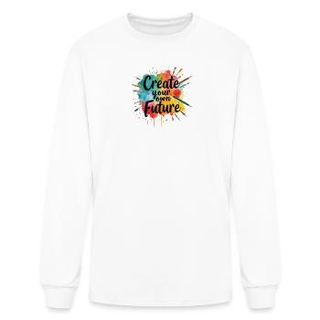 Create Your Own Future Colorful Art Class Teacher  - Men's Long Sleeve T-Shirt - white - Front