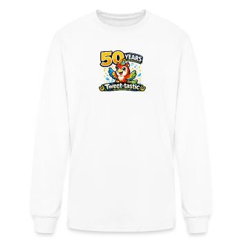 Tweet-tastic 50th Anniversary Parrot - Men's Long Sleeve T-Shirt - white - Front