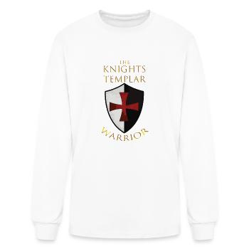 Knights Templar Christian Religious Warrior Oath - Men's Long Sleeve T-Shirt - white - Front