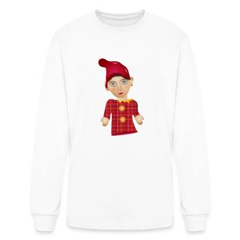 The Kasper or Kasperle as a doll figure - Men's Long Sleeve T-Shirt - white - Front