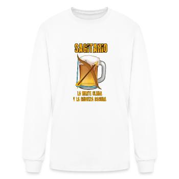 Fun Design For Lovers Of Beer And Good Liquor - Men's Long Sleeve T-Shirt - white - Front