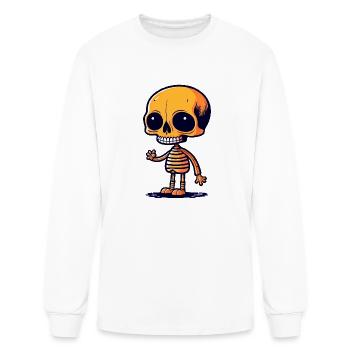 Clipart squelette - T-shirt à manches longues Homme - blanc - Devant
