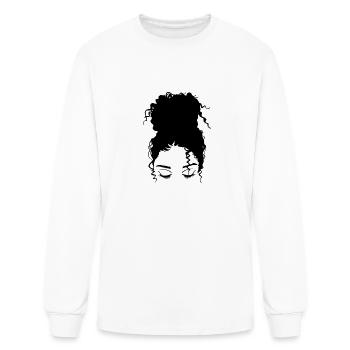 Hair Style - Men's Long Sleeve T-Shirt - white - Front