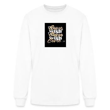 Come Wish Come Stacked Graphic 2026 - Men's Long Sleeve T-Shirt - white - Front