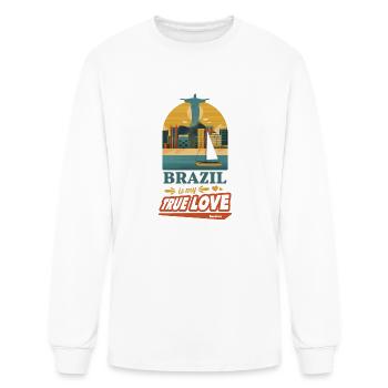 Brazil Rio de Janeiro South America gift - Men's Long Sleeve T-Shirt - white - Front
