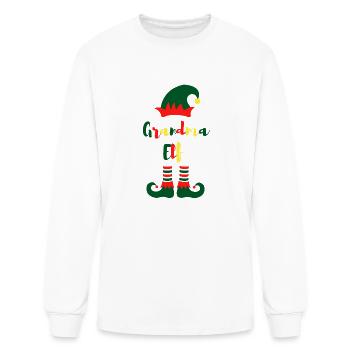 Grandma Elf - Men's Long Sleeve T-Shirt - white - Front