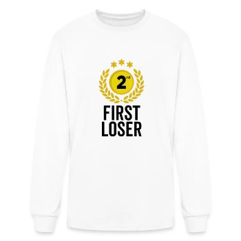 First Loser - Men's Long Sleeve T-Shirt - white - Front