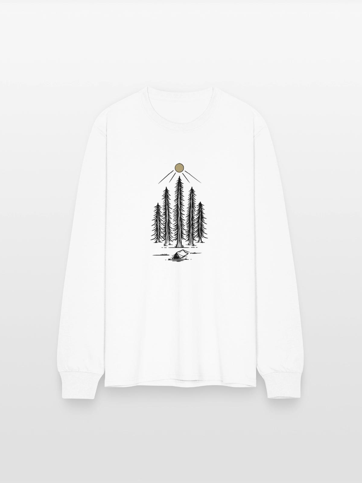 Camp Away - Men's Long Sleeve T-Shirt - white - Front