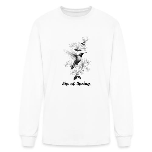 Hummingbird T-Shirt, Honeysuckle Vine - Men's Long Sleeve T-Shirt