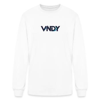 VNDY Neon Swoosh Logo - Men's Long Sleeve T-Shirt - white - Front
