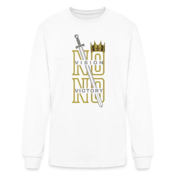 No Vision No Victory - Men's Long Sleeve T-Shirt - white - Front