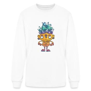 Magic Crystal Monk - Men's Long Sleeve T-Shirt - white - Front