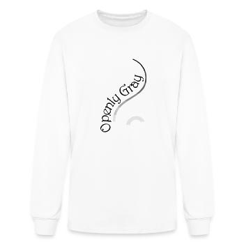 Openly Gray Hair - Men's Long Sleeve T-Shirt - white - Front