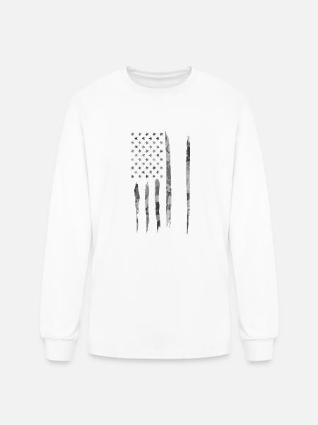 Murica. - American Flag - Men's Long Sleeve T-Shirt -