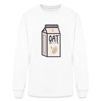 Oat Milk - Men's Long Sleeve T-Shirt - white - Front