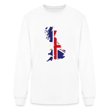 Union Jack Britain - Men's Long Sleeve T-Shirt - white - Front