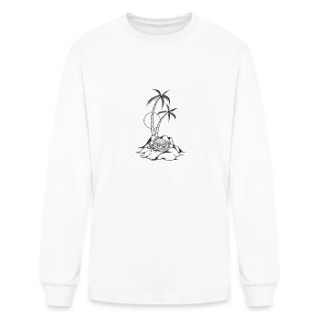 island with treasure - Men's Long Sleeve T-Shirt - white - Front