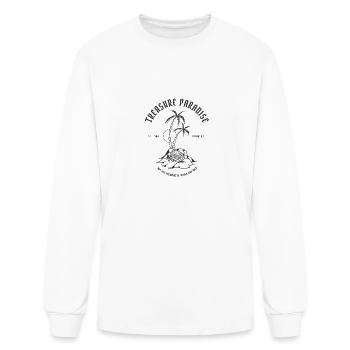 island with treasure - Men's Long Sleeve T-Shirt - white - Front