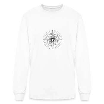 sun silhouette ornament - Men's Long Sleeve T-Shirt - white - Front